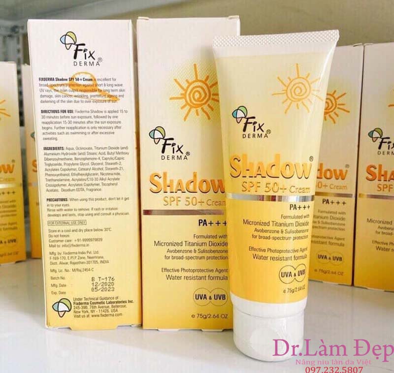kem chống nắng fixderma spf 50