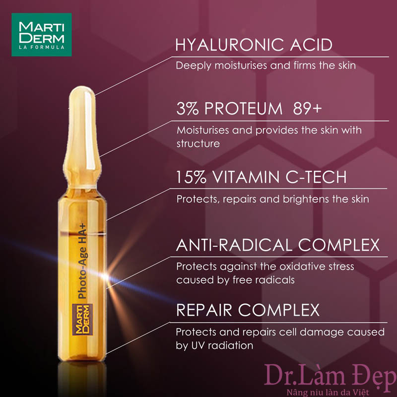 Ampoules 15% Vitamin C Nguyên Chất Chống Lão Hóa - MartiDerm Platinum Photo Age HA+ Ampoules 15% Vitamin C Nguyên Chất Chống Lão Hóa - MartiDerm Platinum Photo Age HA+
