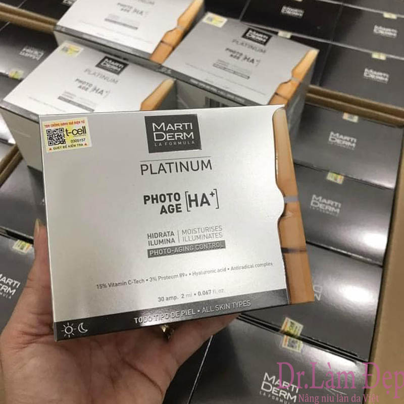 MartiDerm Platinum Photo Age HA+ - Tinh Chất Cấp Ẩm, Làm Sáng Chống Lão Hóa
