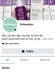 fanpage drbeautyvn